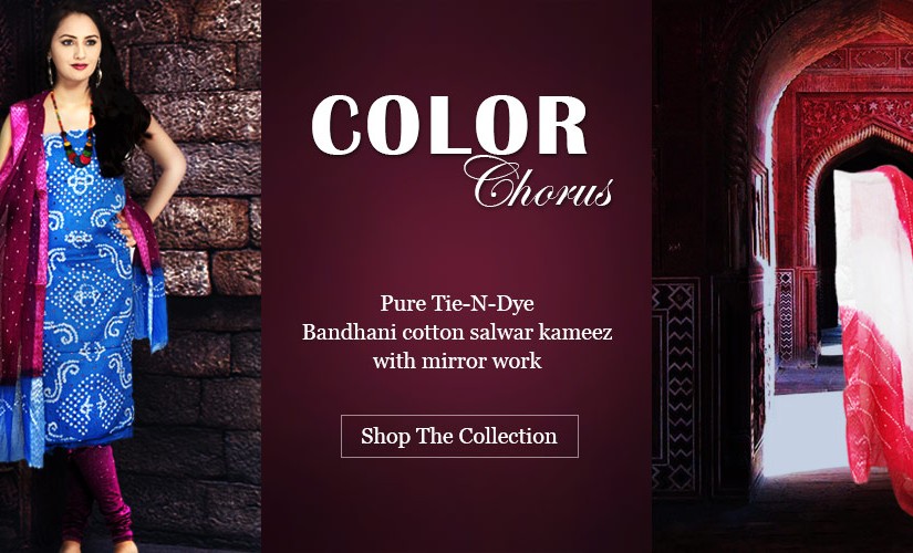 The exotic designs of Bandhani Tie & Dye salwar kameez